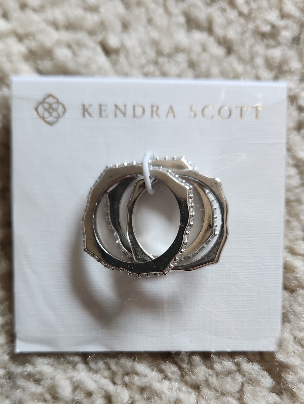 Kendra Scott Silver Mallory Stacking Ring Set